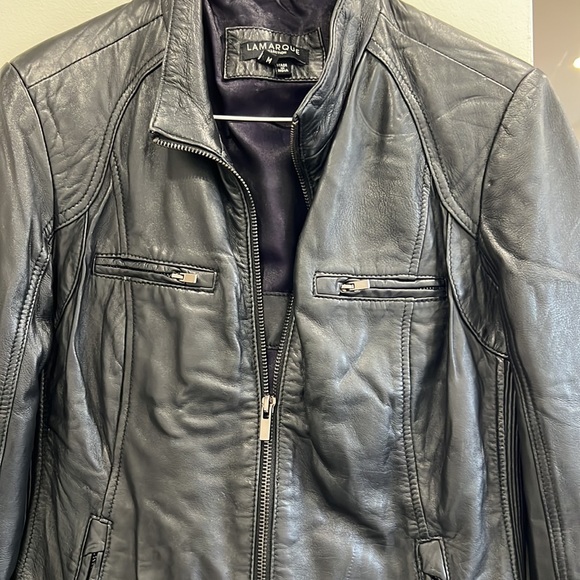 Real leather Lamarque jacket - Picture 4 of 5